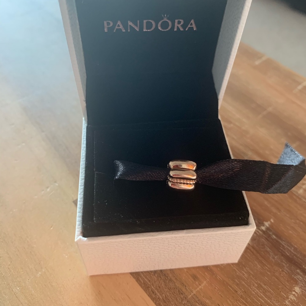 Pandora Rose Gold Plated Clip Charm. NTW